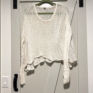 Urban Outfitters Crocheted Cropped Sweater